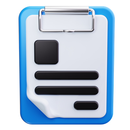 Clipboard  3D Icon