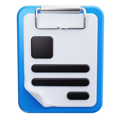 Clipboard  3D Icon