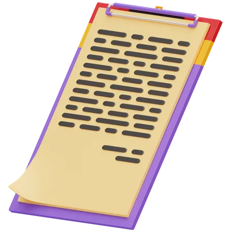 Clipboard  3D Icon