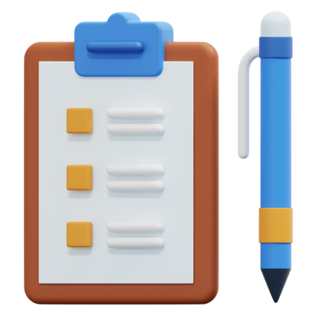 Clipboard  3D Icon