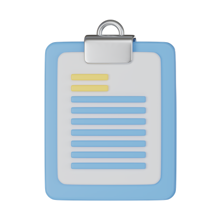 Clipboard  3D Icon