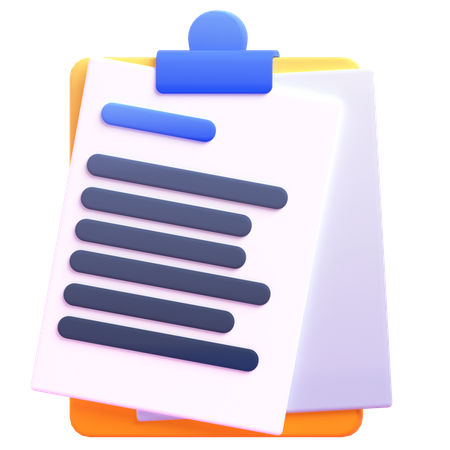 Clipboard  3D Icon