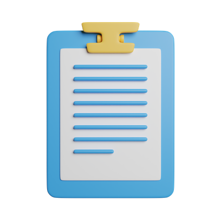 Clipboard  3D Icon