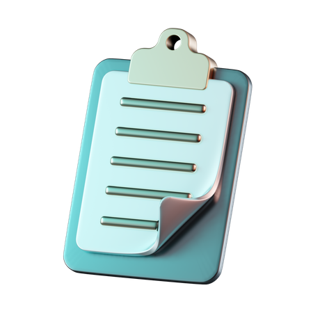 Clipboard  3D Icon