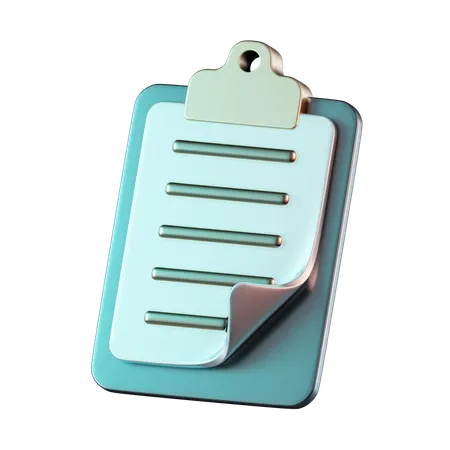 Clipboard  3D Icon