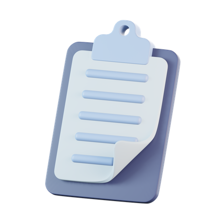 Clipboard  3D Icon