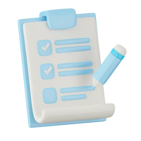 Clipboard  3D Icon