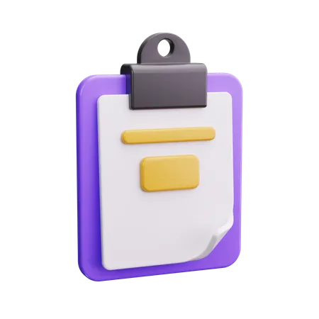 Clipboard  3D Icon