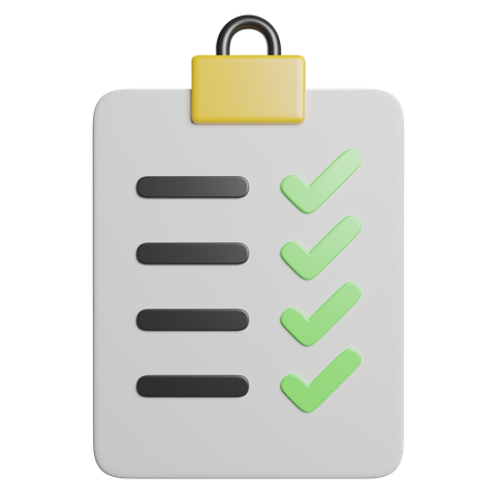 Clipboard  3D Icon