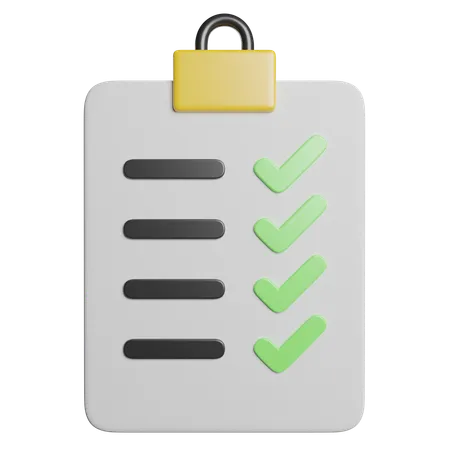 Clipboard  3D Icon