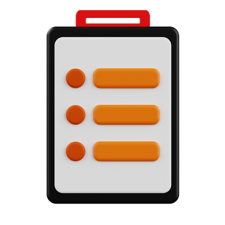 Clipboard  3D Icon