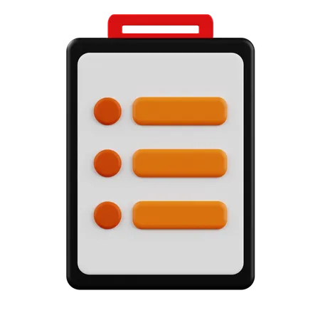 Clipboard  3D Icon