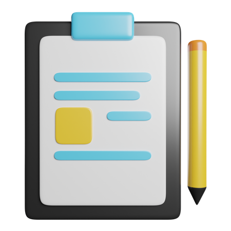 Clipboard  3D Icon