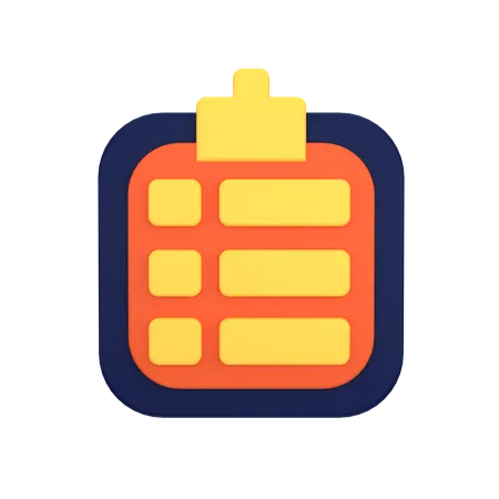 Clipboard  3D Icon