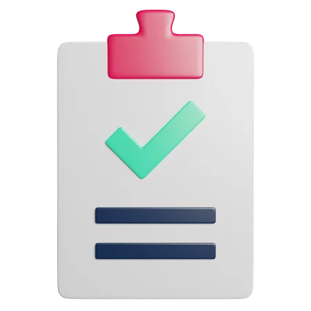 Clipboard  3D Icon