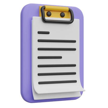 Clipboard  3D Icon