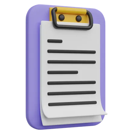 Clipboard  3D Icon