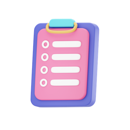 Clipboard  3D Icon