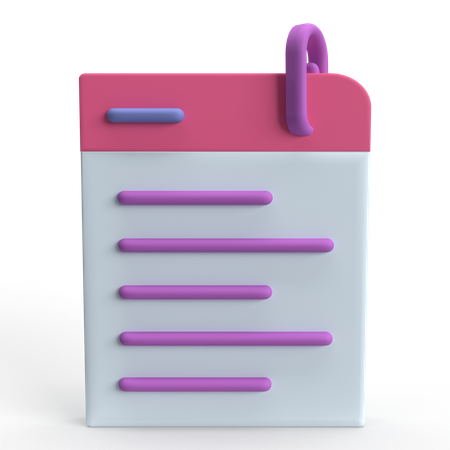 Clipboard  3D Icon