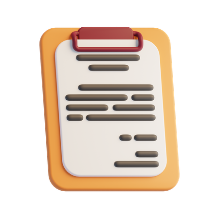 Clipboard  3D Icon