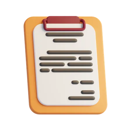 Clipboard  3D Icon