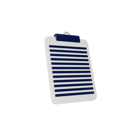 Clipboard  3D Icon