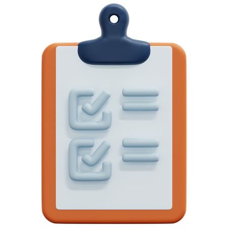 Clipboard  3D Icon