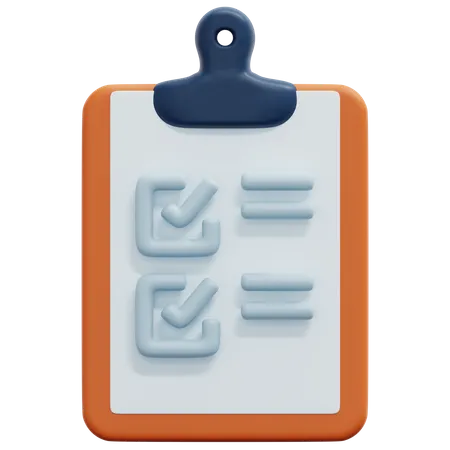 Clipboard  3D Icon