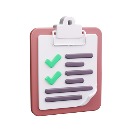 Clipboard  3D Icon