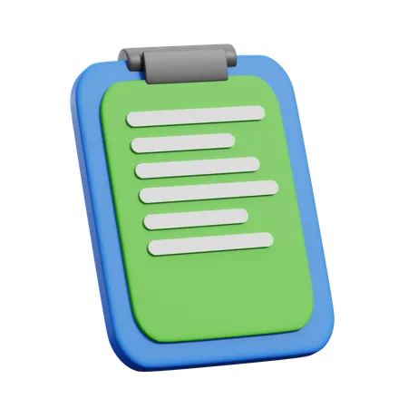 Clipboard  3D Icon