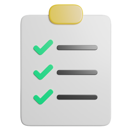 Clipboard  3D Icon