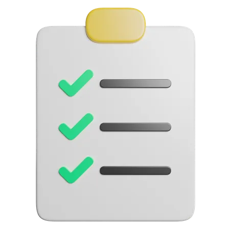 Clipboard  3D Icon