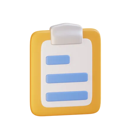 Clipboard  3D Icon