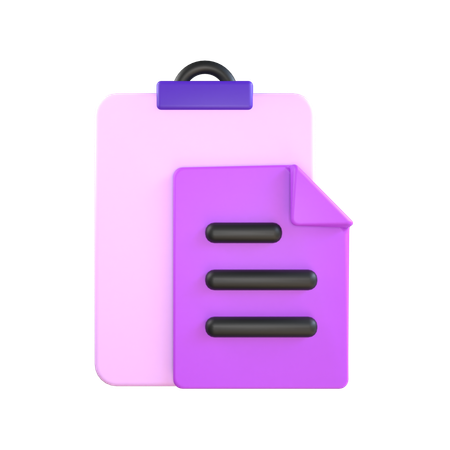 Clipboard  3D Icon