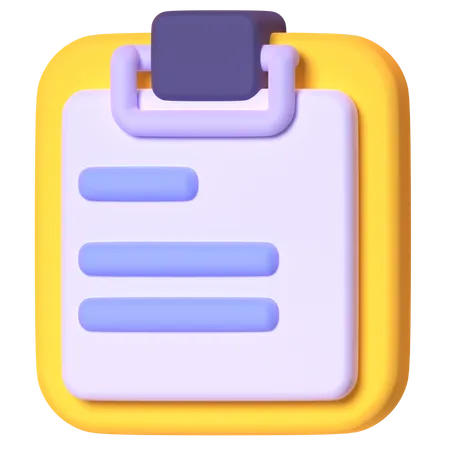 Clipboard  3D Icon