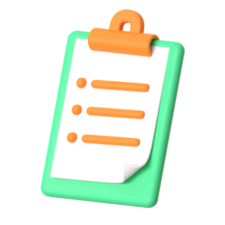 Clipboard  3D Icon