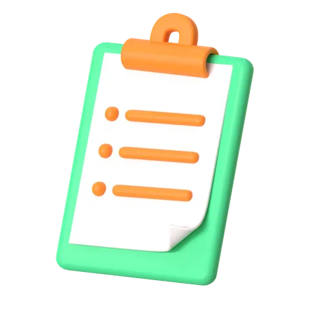 Clipboard  3D Icon