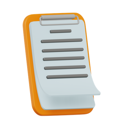 Clipboard  3D Icon