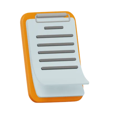 Clipboard  3D Icon