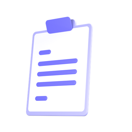 Clipboard  3D Icon