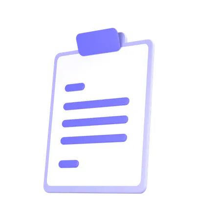 Clipboard  3D Icon