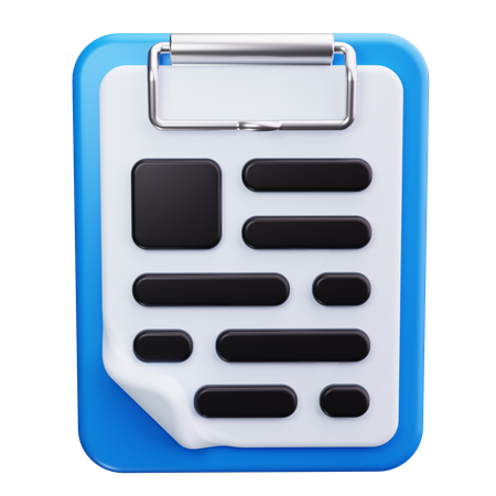 Clipboard  3D Icon