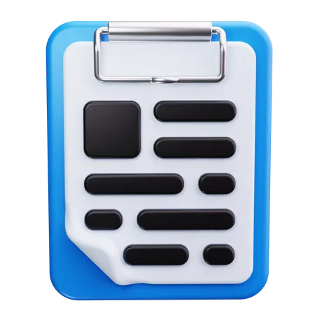 Clipboard  3D Icon