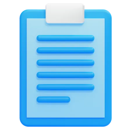 Clipboard  3D Icon