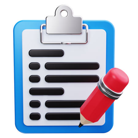 Clipboard  3D Icon