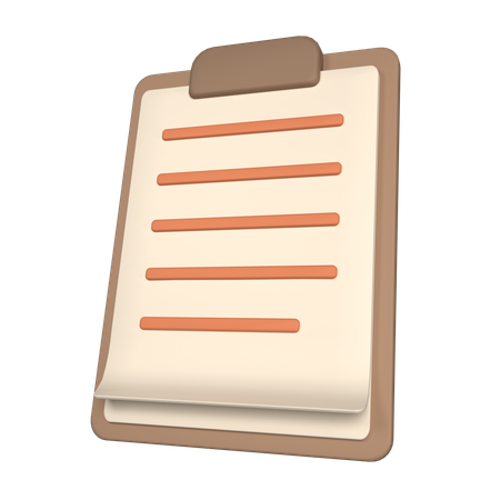 Clipboard  3D Icon