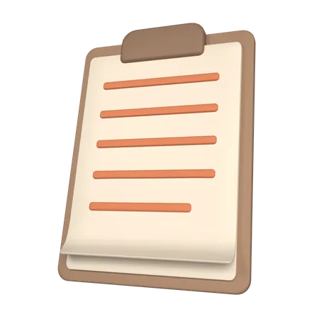 Clipboard  3D Icon