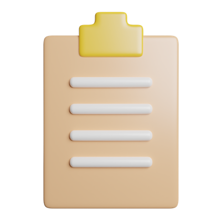 Clipboard  3D Icon