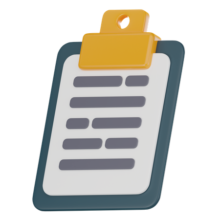 Clipboard  3D Icon