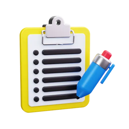 Clipboard  3D Icon